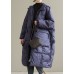 Plus Size Purple Hooded thick Duck Down Coats Winter