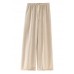 Modern beige wild pants unique spring elastic waist Inspiration chothes