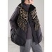 Black Patchwork Duck Down Zip Up Winter down vest