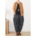 Loose spring Jacquard pant unique black harem pants